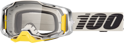 100-PERCENT ARMEGA GOGGLE VIGGO CLEAR/SILVER FLASH LENS