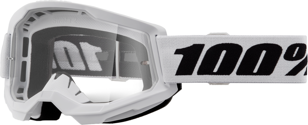 100% STRATA 2 GOGGLES - WHITE