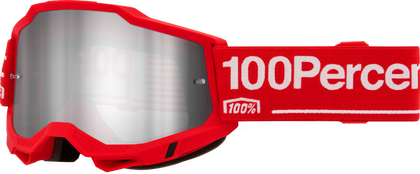 100-PERCENT ACCURI 2 GOGGLE WOLG CLEAR/SILVER LENS
