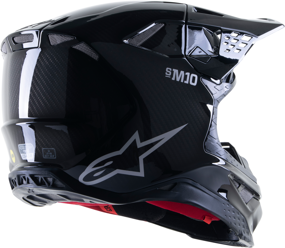 Alpinestars Supertech M10 Offroad Helmet - Black/Carbon