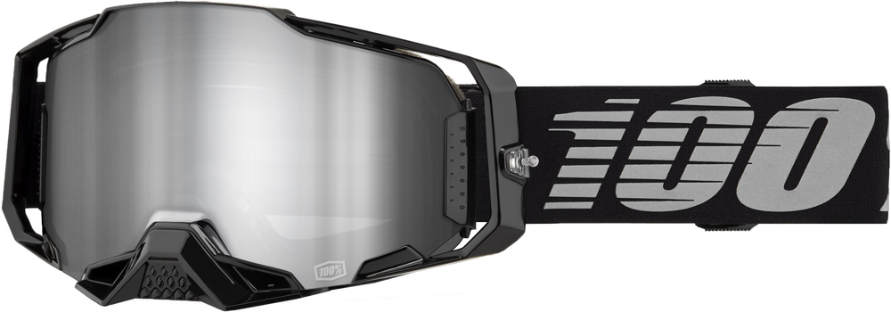 100% Armega BLACK MIRROR/SILVER LENS