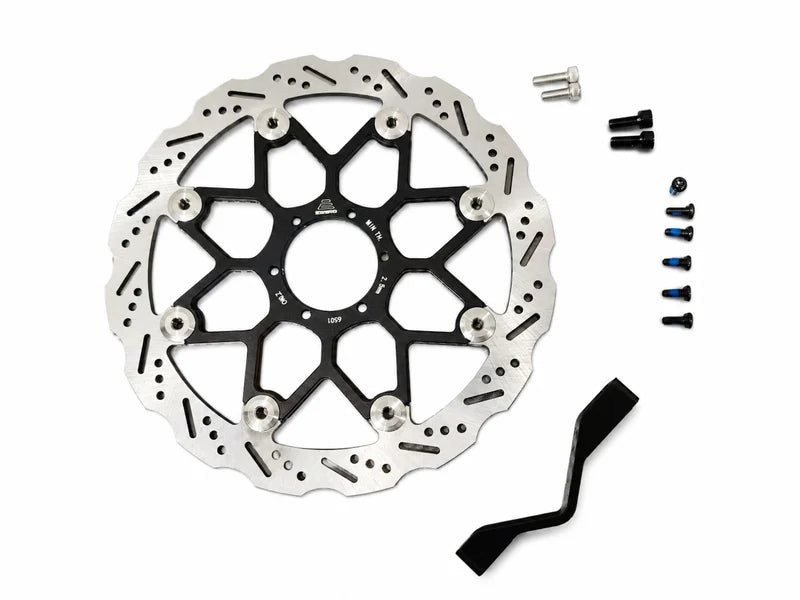 E-Ride Pro SS3.0/SR E RIDE PRO 260mm Racing Brake Rotor Kit w/ Caliper Adapter Bracket – Floating Disc Rotor - Front Disc Only