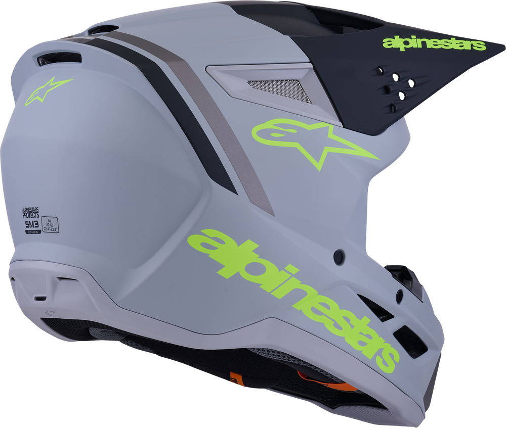 Alpinestars Supertech SM3 Offroad Helmet - Radium Grey/Neon