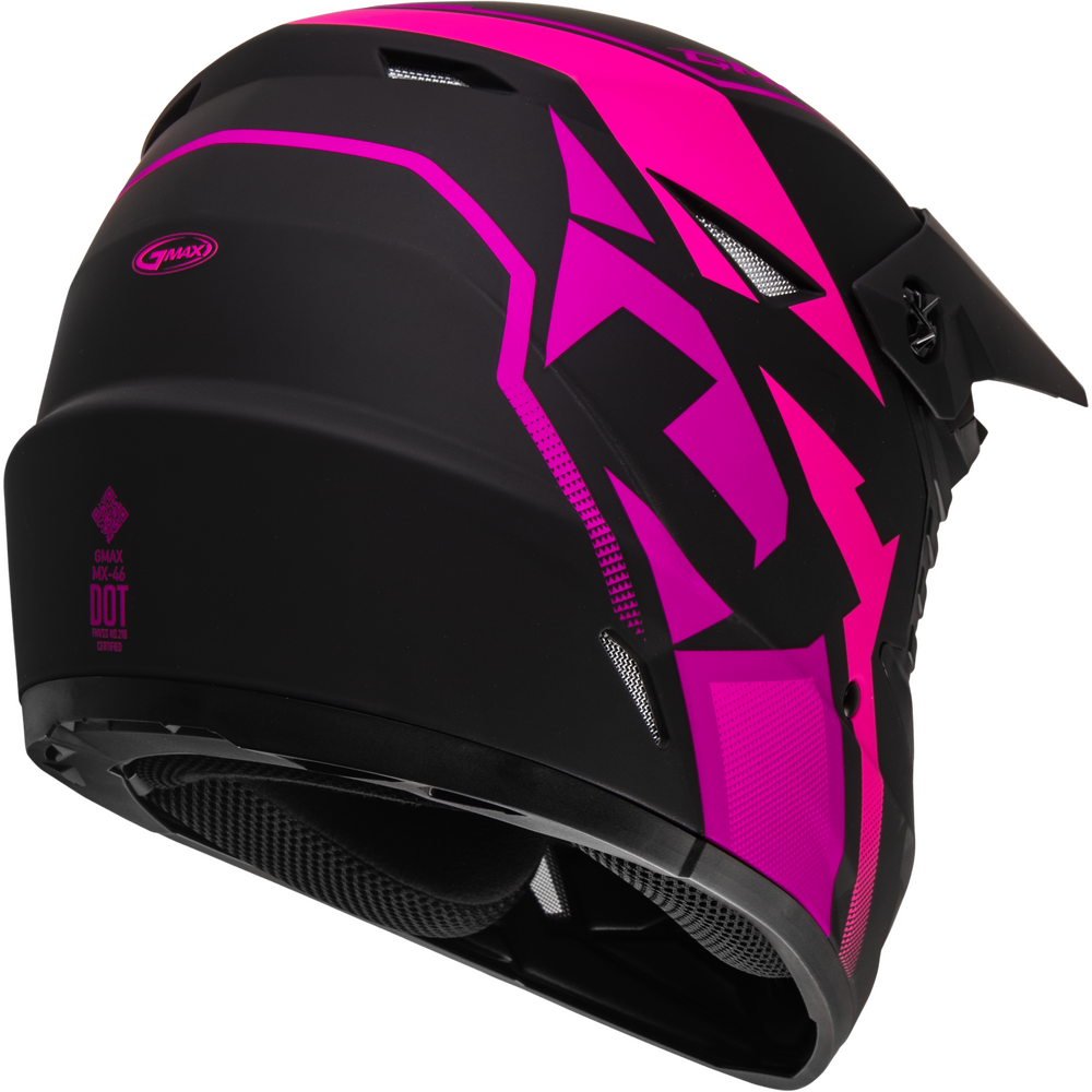 GMAX MX-46 OFF-ROAD HELMET - BLACK/PINK