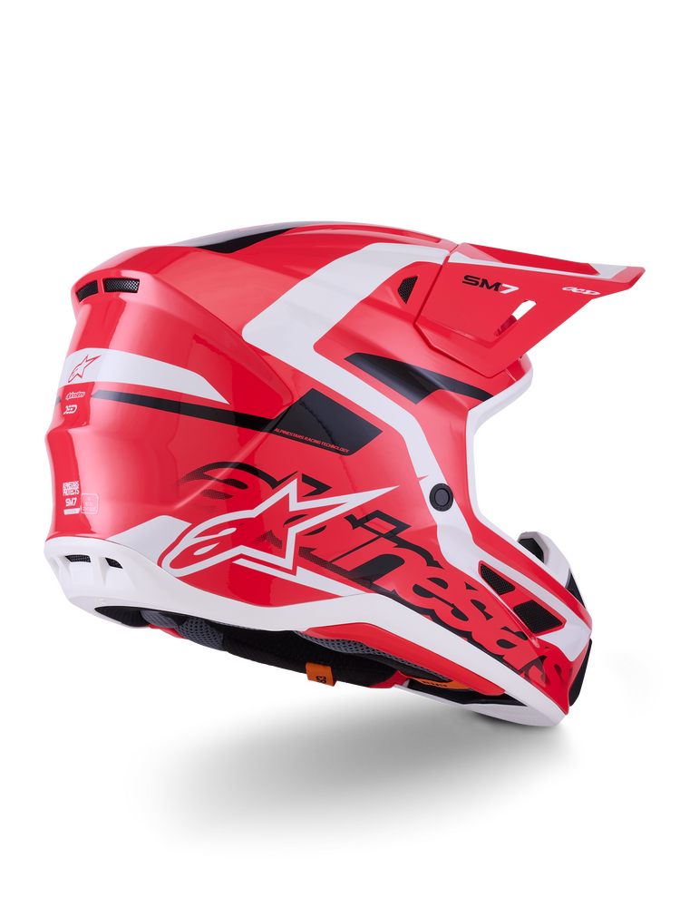Alpinestars Supertech SM7 Offroad Helmet - Red/White