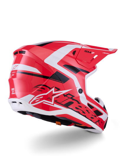Alpinestars Supertech SM7 Offroad Helmet - Red/White