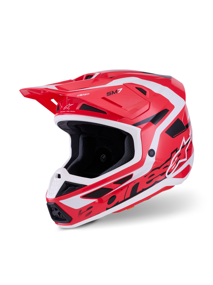 Alpinestars Supertech SM7 Offroad Helmet - Red/White