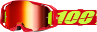 100-PERCENT ARMATIC GOGGLE RED CLEAR/RED LENS