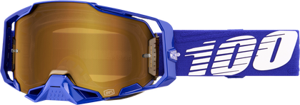 100-PERCENT ARMEGA GOGGLE KLEIN CLEAR/TRUE GOLD LENS